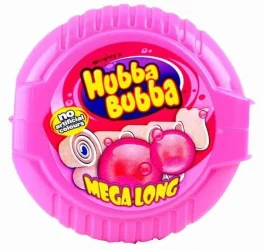 Товар Жувальна гумка Стрічка Hubba Bubba Bubblegum Pink Хуба буба жуйка Рожева Касета 180см 56г