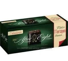 Шоколад м'ятний Nestle з марципаном nestle after & eight 200g (швейцарія)