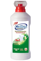 Товар Гель для прання Універсал Gallus Vollwaschmittel Konzentriertes 3в1 Universal Галуш Концентрат всі типи білизни 56прань Дозатор 2л