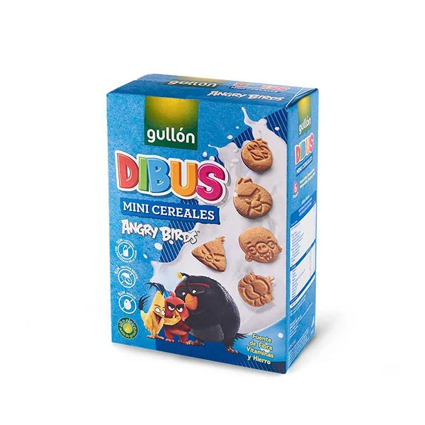 Gullon dibus angry birds, детске злаке печенье, 250г