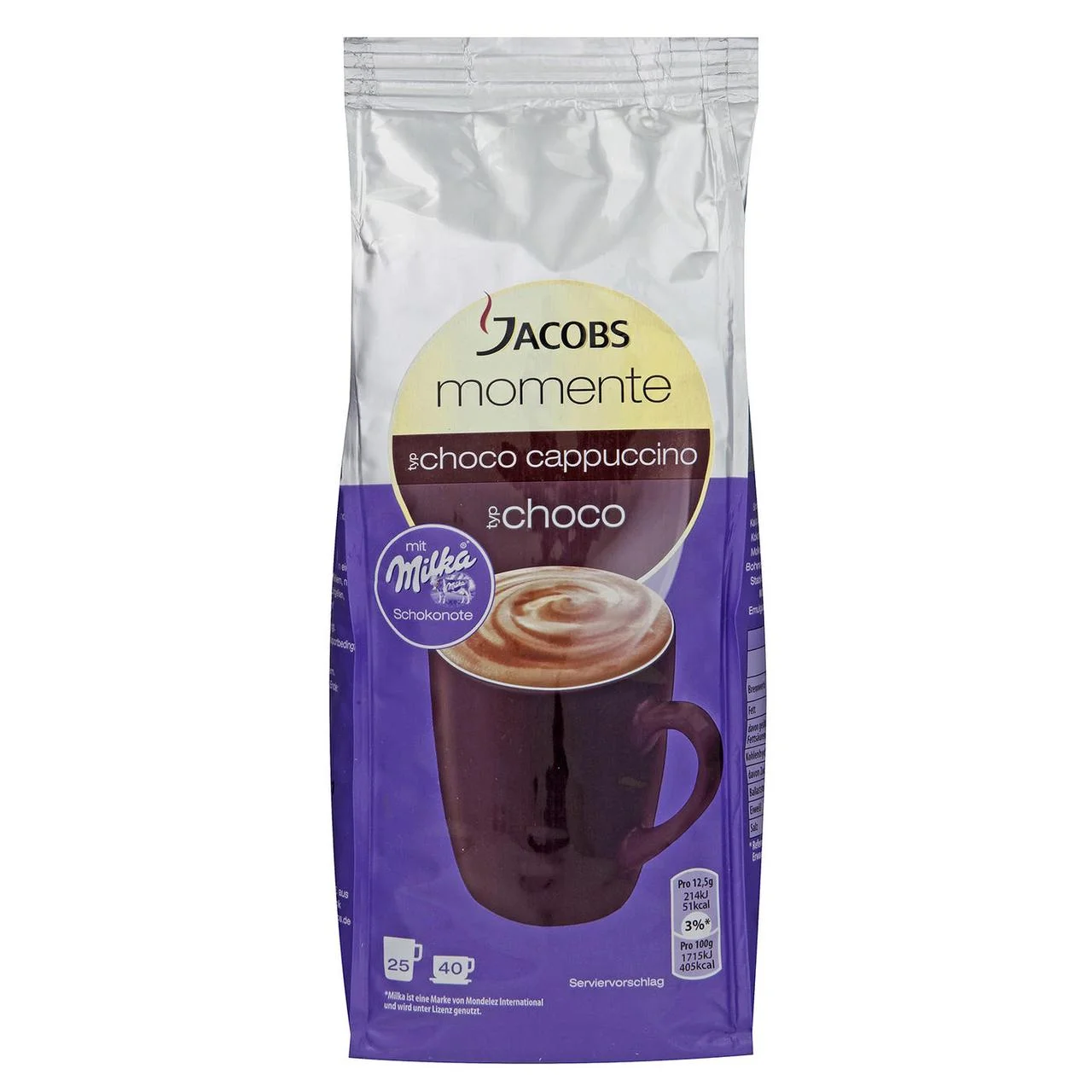 Капучино jacobs Jacobs choco cappuccino з шоколадом milka 500 г.