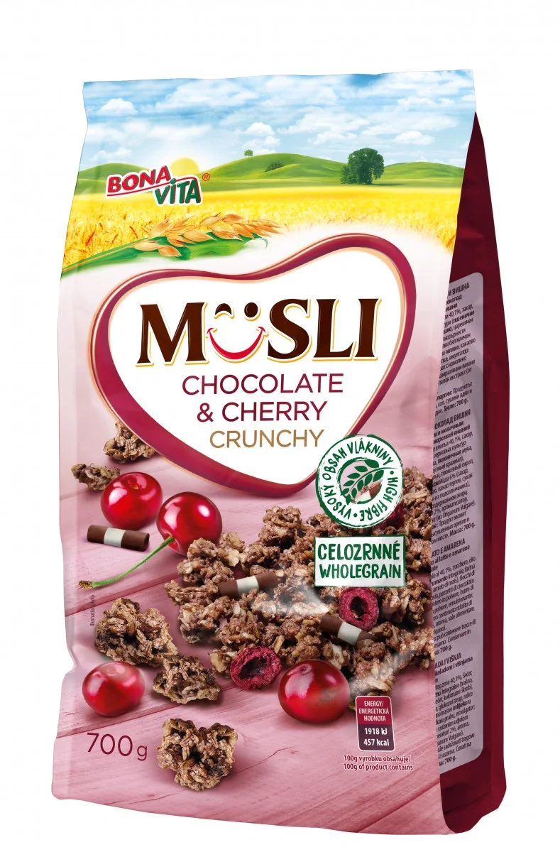 Bona vita мюслі шоколад із вишнею 700 г
