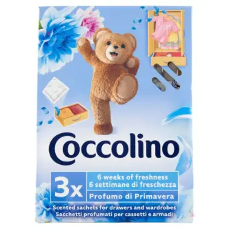 Ароматизатори для гардеробу Coccolino Profumo di Primavera пакетики для ящиків і шаф для білизни 3шт