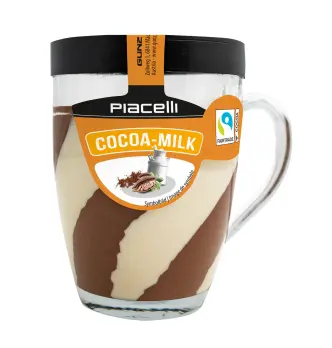 Шоколадна паста подвійна Piacelli Cocoa Milk Hazelnut nougat cream Duo Крем-дуо горіхова нуга 300г