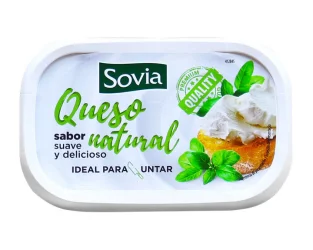 Товар Крем сир для бутербродів Sovia Queso natural паста для намащування 300г