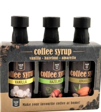 Набір міні сиропів до кави Funlab Select Coffee syrup Vanila&Hazelnut&Amaretto ваніль ліщина амаретто 3шт 135мл