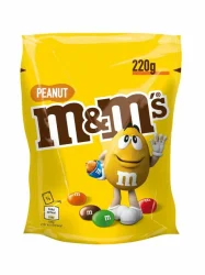 Товар Драже шоколадне з арахісом M&Ms Peanut Chocolate з різнобарвним покриттям 220г