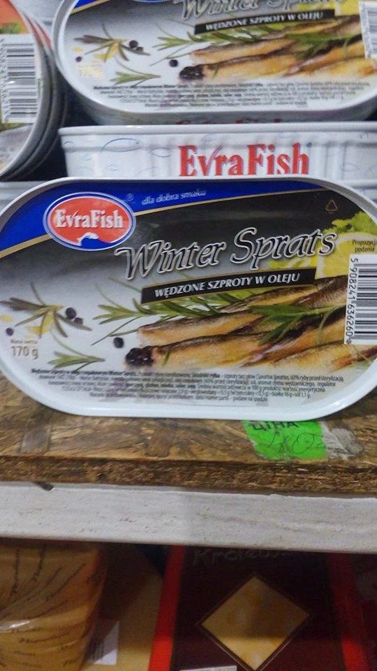 Шпроти в олії winter sprats wedzone szproty w oleju 170h.
