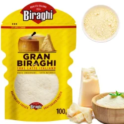 Товар Сир Пармезан 100% Biraghi Gran Biraghi Latte Italiano тертий 12 місяців витримка 100г