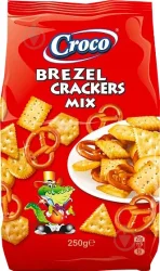 Товар Мінікрекери солоні набір Croco Brezel crackers Mix Кроко Мікс 250г