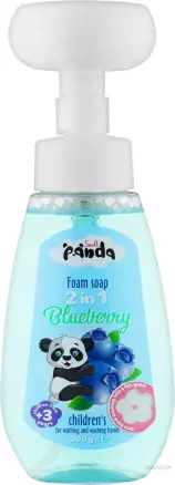 Пінка мило Дитяча Гіпоалергенний для Миття та рук з Дозатором Small Panda 2in1 Blueberry Чорниця від 3 років 300г