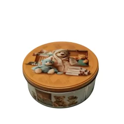 Товар Печиво Cвяткове Jacobsens Bakery Сute Teddies Two Love Sweet Милі Ведмедики з шоколадною крихтою Бокс 150г