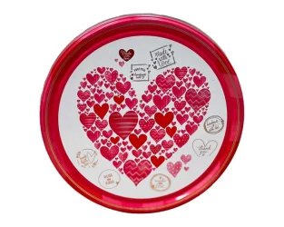 Товар Печиво Cвяткове Jacobsens Bakery Hearts Love Сердечка Кохання вершкове Бокс 150г