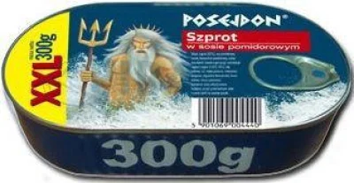Товар Шпроти Poseidon у помідорному соусі 300г