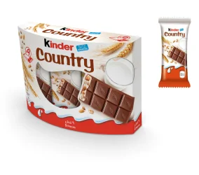 Товар Шоколадні батончики з Злаками Kinder Country Кіндер Кантрі з молочним кремом 9шт 215г