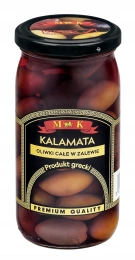 Оливки Великі Грецькі M&K Kalamata Oliwki Cale v zalewie Каламата в соку консервовані 350г