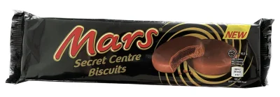 Товар Печиво з нугою Mars Secret Centre biscuits Марс Секретний Центр Бісквіт карамель в молочному шоколаді 4шт 132г