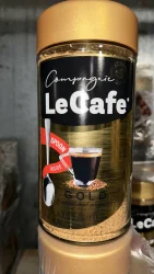Товар Набір Кава розчинна з Ложкою Le Cafe Compagnic Gold Smooth Aromatic 100% pure Coffee Лекафе Голд арабіка Гранули 200г
