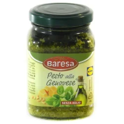 Товар Соус паста Baresa Pesto alla Genoveze Pecorino Бареса Геновезе з сиром Пекоріно Зелена 190мл