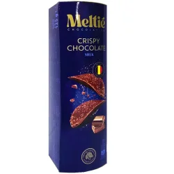 Товар Чіпси Шоколадні Meltie Crispy Chocolate Milk Мелті снеки Молочний шоколад тубус 125г