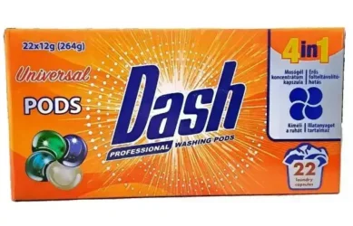 Товар Капсули для прання Універсальні Dash Professional washing 4in1 Universal Pods Даш 4х-компонентні капсули 22шт 264г