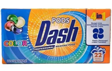 Товар Капсули для прання для Кольорових речей Dash Professional washing 4in1 Color Pods Даш 4х-компонентні капсули 22шт 264г