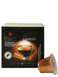 Товар Кава для Кавомашин Bellarom Gold Lungo Nespresso Capsules 100% Arabica Беларом Голд Лунго 100% Арабіка Міцна в Капсулах 10шт 200г