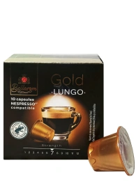 Кава для Кавомашин Bellarom Gold Lungo Nespresso Capsules 100% Arabica Беларом Голд Лунго 100% Арабіка Міцна в Капсулах 10шт 200г