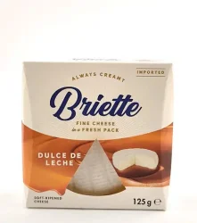 Товар Сир із Цвіллю Briette Dulce de Leche Fine Cheese Бріет Дульче кремовий мякий дозрілий Карамельний Круглий 125г