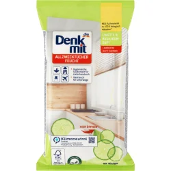 Товар Серветки для прибирання Універсальні Denkmit Allzwecktucher Limette&Basilikum ДенкМіт Вологі з ароматом Лайму і базиліку 50шт