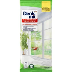 Товар Серветки для прибирання Скляних поверхонь Denkmit Glas Reinigungs Tucher feucht ДенкМіт Вологі вікна та автомобілі 20шт