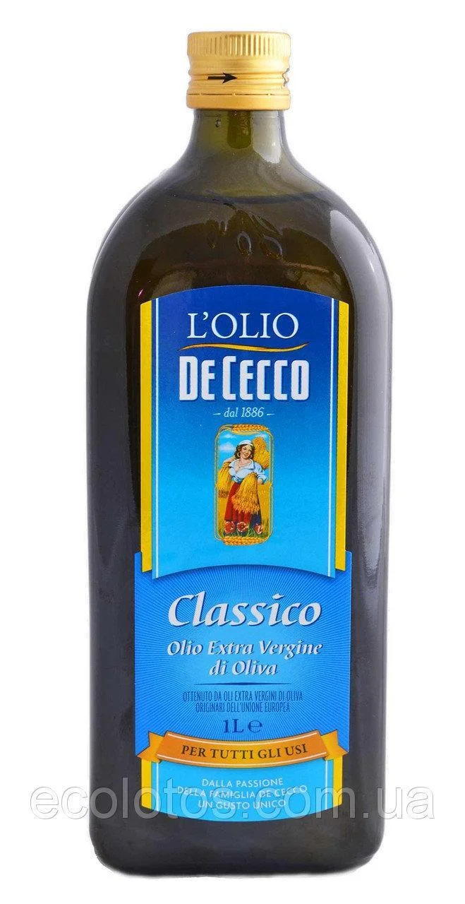 Оливкова олія De Cecco Classico Extra Vergine, 1L Італія