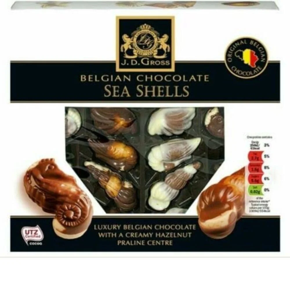 Цукерки JD Gross Fruits de mer belgique шоколадні мушлі 250г