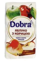 Товар Туалетне крем-мило Dobra Яблуко з корицею 5шт 70г