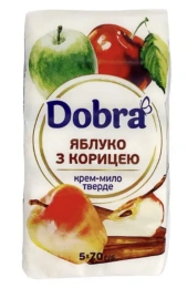 Туалетне крем-мило Dobra Яблуко з корицею 5шт 70г