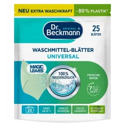 Товар Серветки для прання розчинні Dr. Beckmann Waschmittel-Blatter Magic Leaves Universal універсальні 25шт