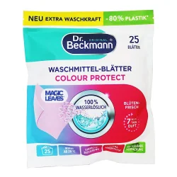 Товар Серветки для прання розчинні Dr. Beckmann Waschmittel-Blatter Magic Leaves Color protect насичений колір 25шт