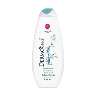 Гель для душу Dermomed Shower Gel Aqua Blue with Hyaluronic Acid Морська вода 650мл