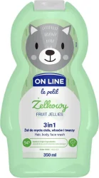 Товар Шампунь гель дитячий On Line Le Petit Zelkowy Fruit Jellies 3in1 Hair Body Face Wash Фруктове желе 350мл