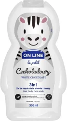 Товар Шампунь гель дитячий On Line Le Petit Сzekoladowy 3in1 White Chocolate білий шоколад 350мл