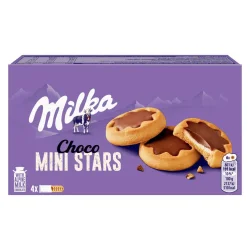 Товар Печиво шоколадне Milka Choco Mini Stars with Alpine milk міні зірочки 150г
