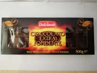 Чорний шоколад Dolciando cioccolato extra fondente 500г