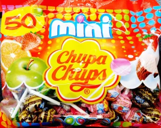 Товар Карамель на палочках Набір Chupa Chups mini 50шт чупа чупс міні асорті 300г
