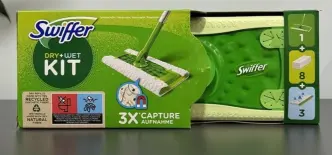 Набір для прибирання підлоги Swiffer Dry&Wet All in One Швабра та серветки 12шт