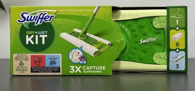 Товар Набір для прибирання підлоги Swiffer Dry&Wet All in One Швабра та серветки 12шт