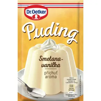 Пудинг порошок Dr Oetker Smetana Vanilka krem вершково ванільний крем 38г