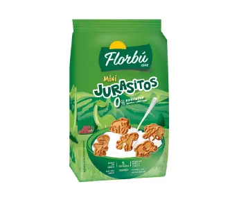 Печиво без цукру Florbu Mini Dinosaurs міні динозаври 400г