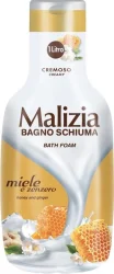 Товар Гель-піна для душу та ванни Релаксуюча Malizia Bagno Schiuma Bath Foam Cremoso Miele Zenzero Малізія Кремова Мед Імбір 1000мл