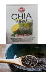 Товар Насіння Чіа Фітнес дієта для Схуднення Food Line Chia Seed Фуд лайн Сухе несмажене для холодних Напоїв 150г