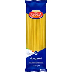 Товар Макарони Спагетті Pasta Reggia №19 Spaghetti Реджія Паста Макарони довгі Пшеничні Тверді сорти 500г
